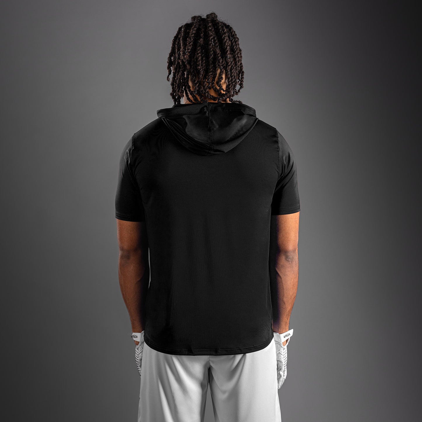 Venum Elite Short Sleeve Dry-Tech Hoodie - Black