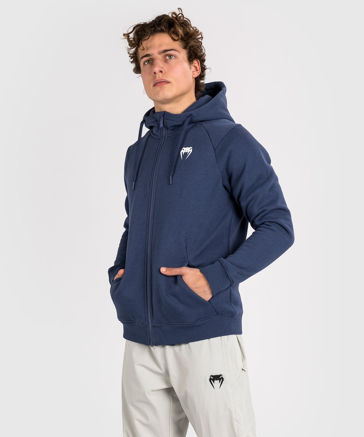 Venum Strikeland  Full Zip Hoodie - Navy Blue