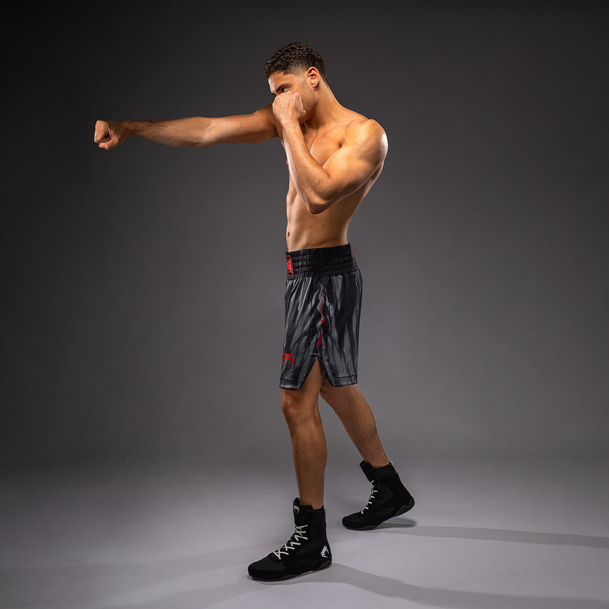 Venum Demon Boxing Shorts - Black/Grey