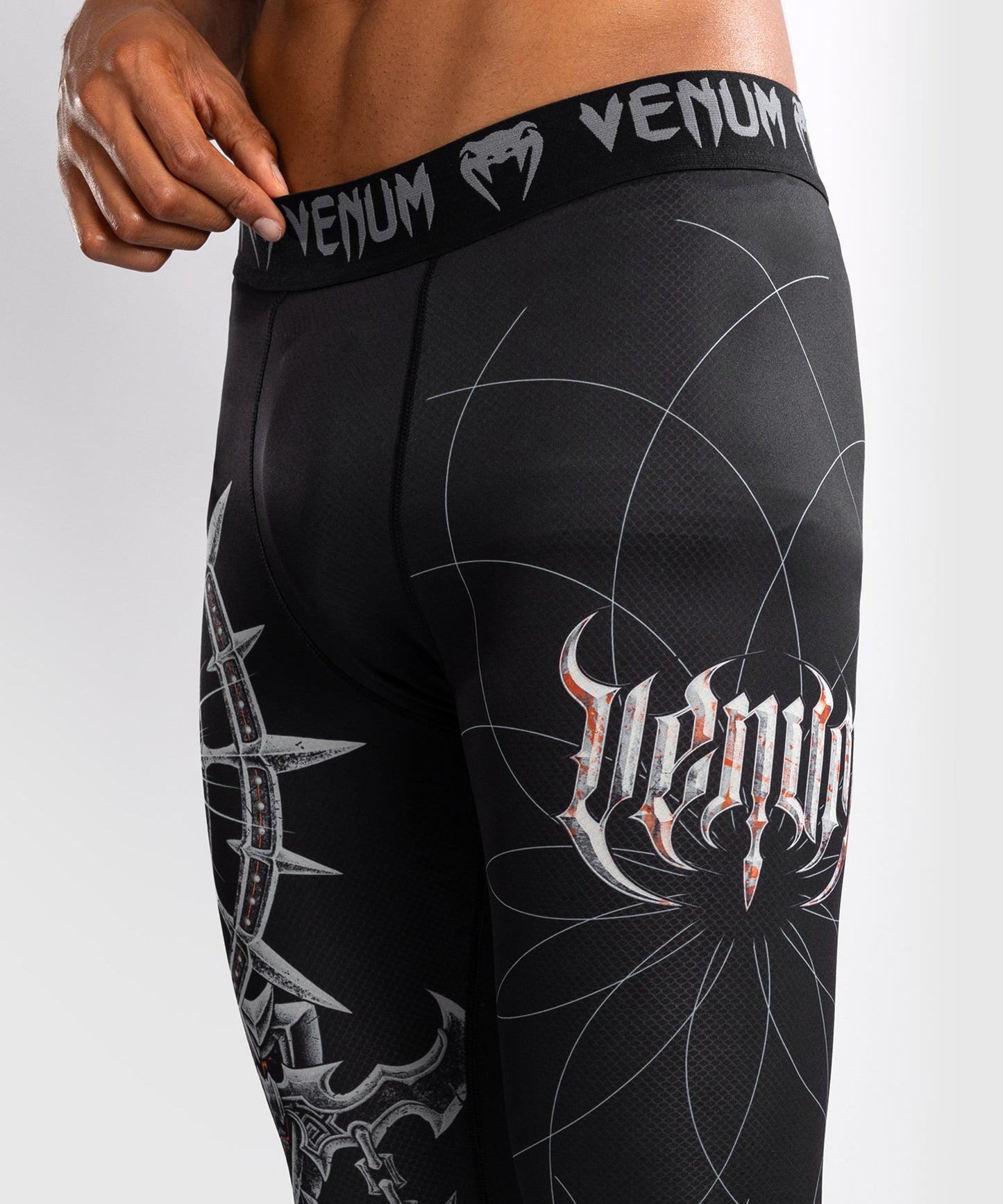 Venum Gladiator 5.0 Men's Spats - Black/Silver