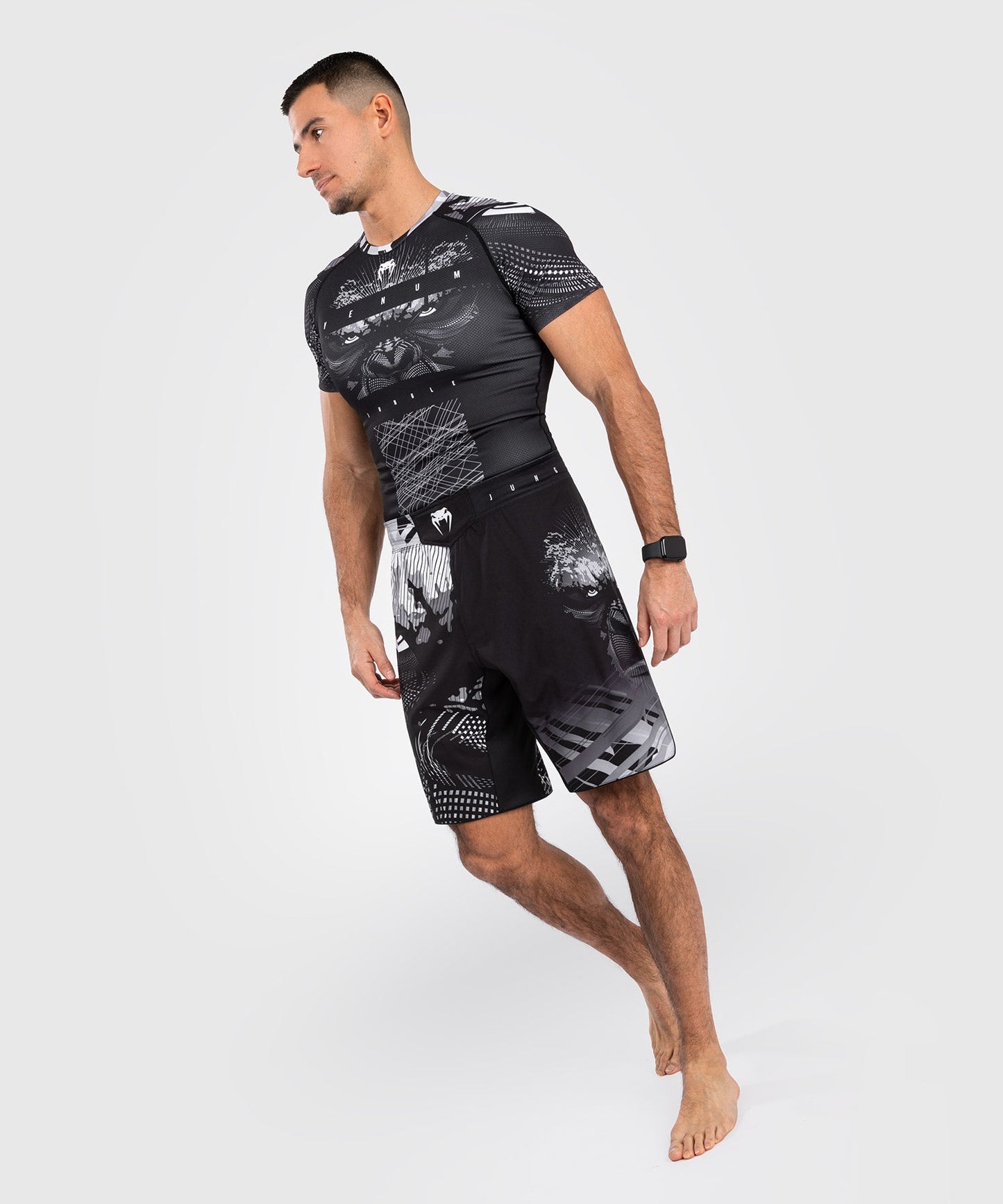 Venum Gorilla Jungle Fightshort - Black/White