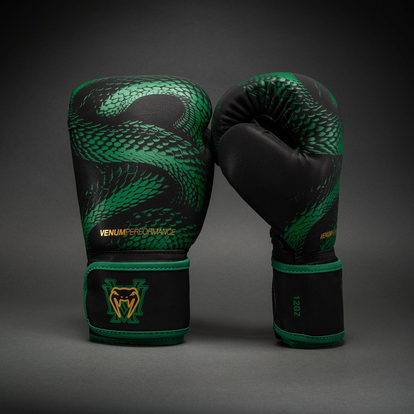Venum Matupa Boxing Gloves - Black/Green/Gold