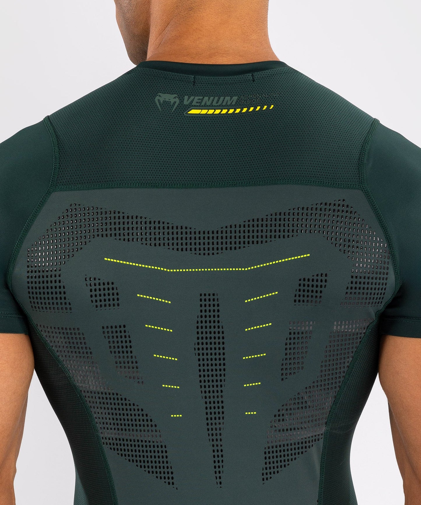 Venum Technical 3.0 Short Sleeve Rashguard - Forest Green