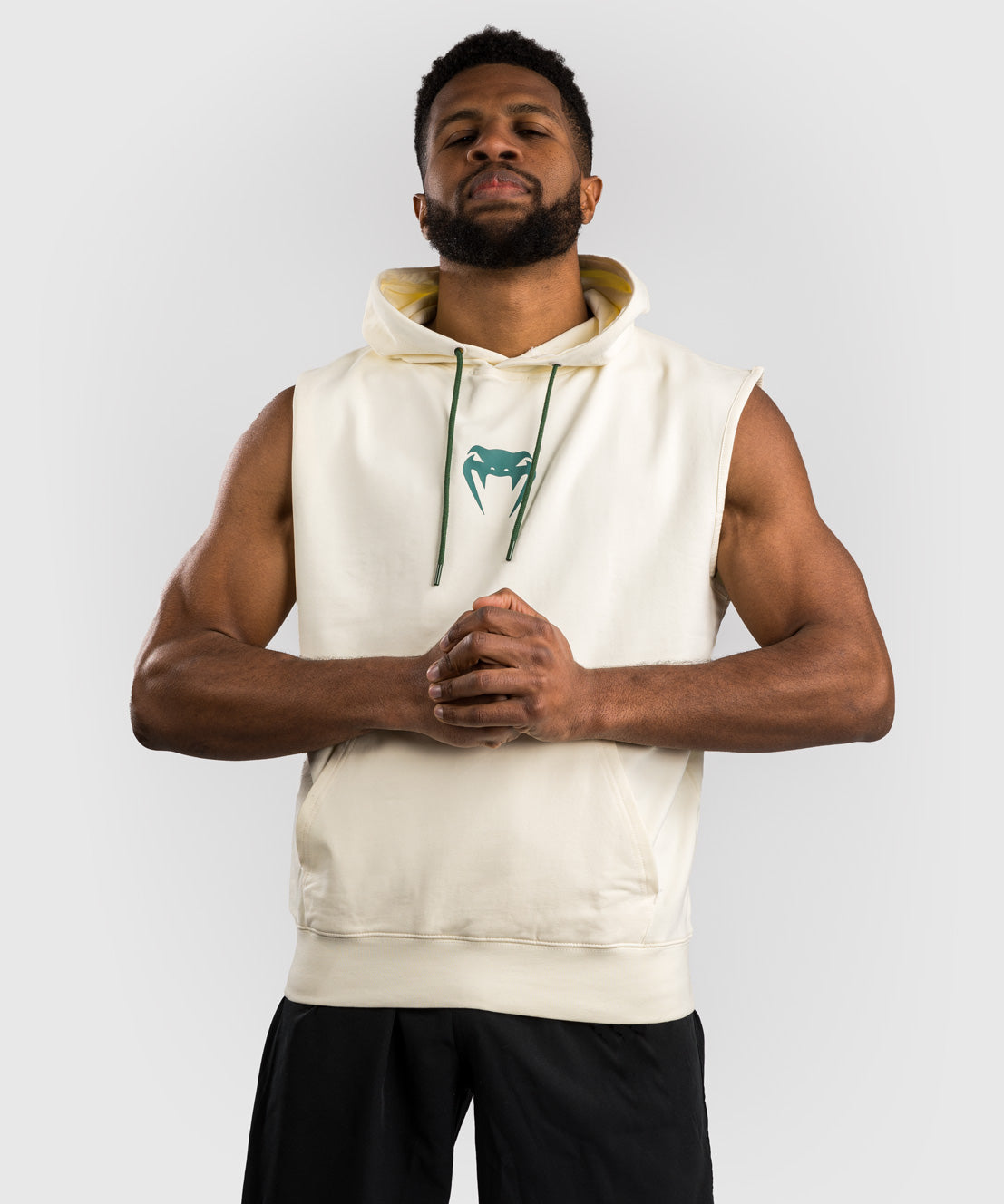 Venum Sparring Sleeveless Hoodies - Vanilla