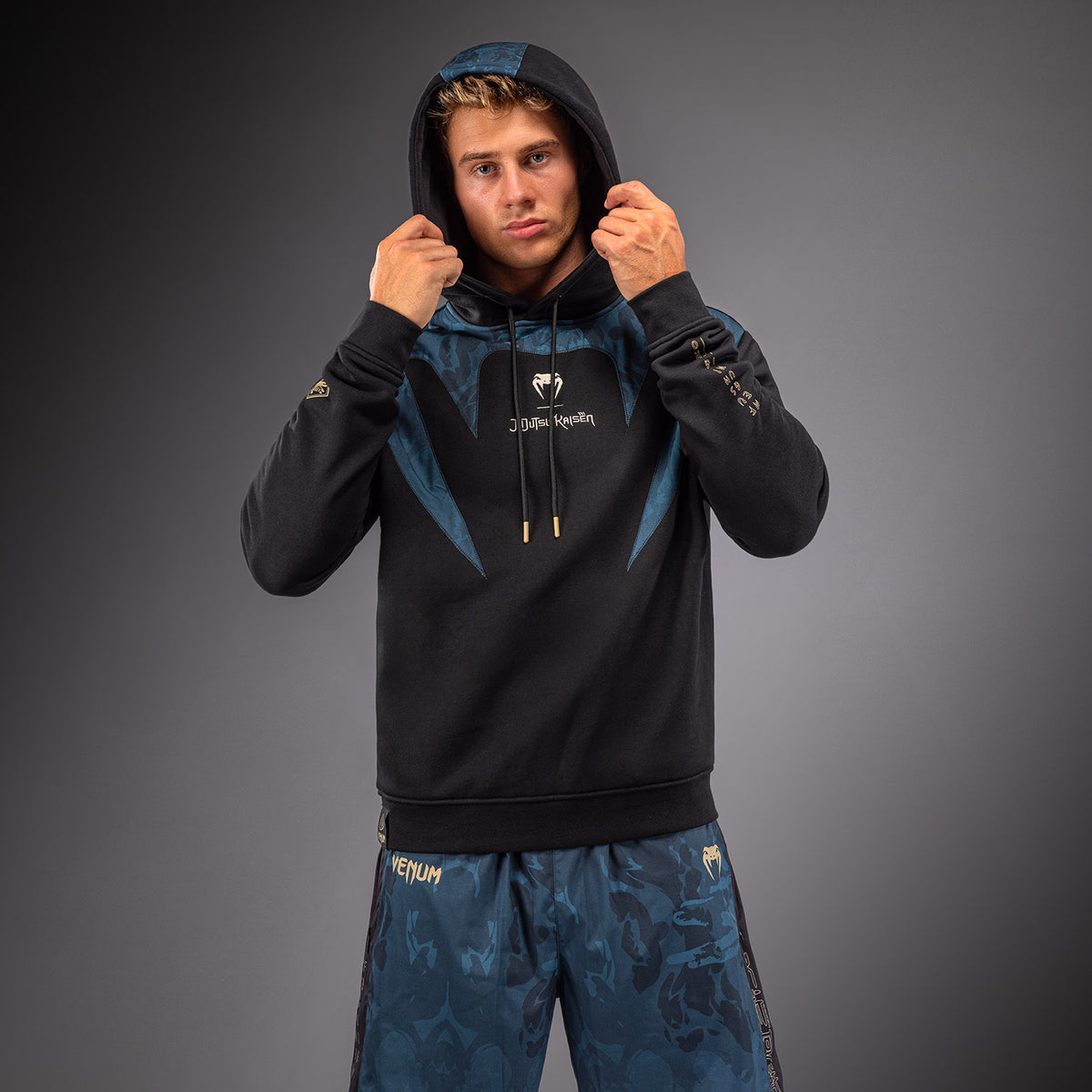 Jujutsu Kaisen x Venum Fushiguro Hoodie - Ocean Blue