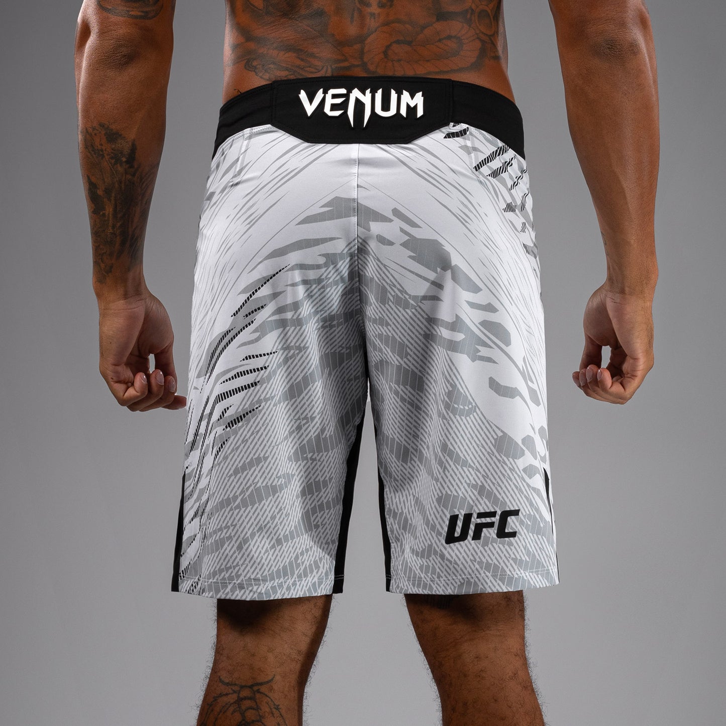 UFC Fusion by Venum Authentic Fight Night Men’s Fight Short - Long Fit - White