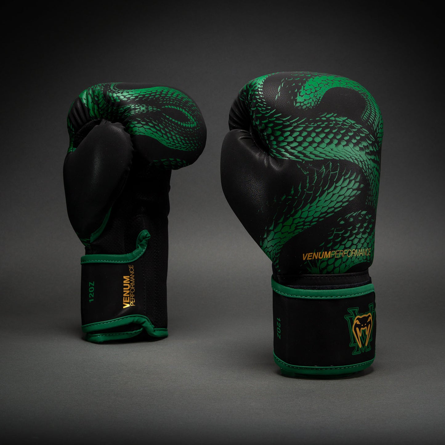 Venum Matupa Boxing Gloves - Black/Green/Gold