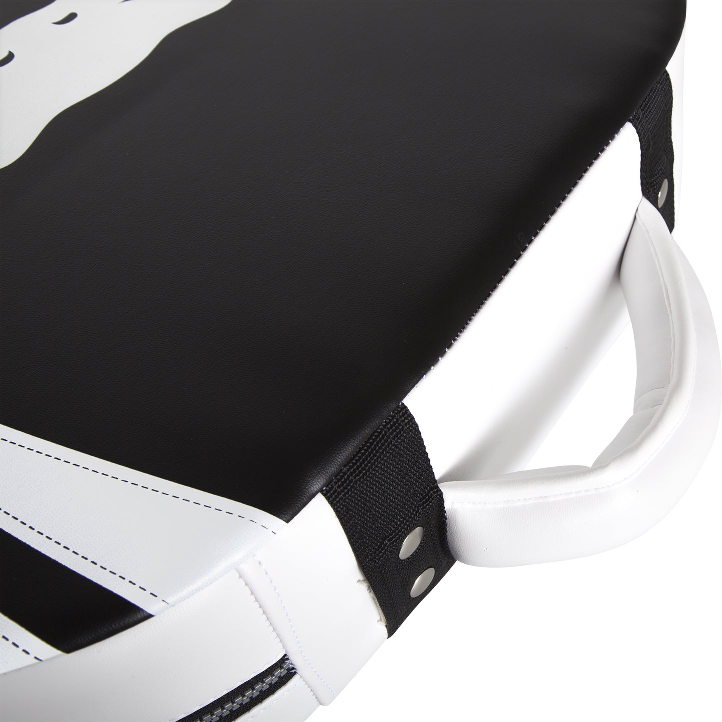 Venum Absolute Square Kick Shield - Skintex Leather - Black/Ice