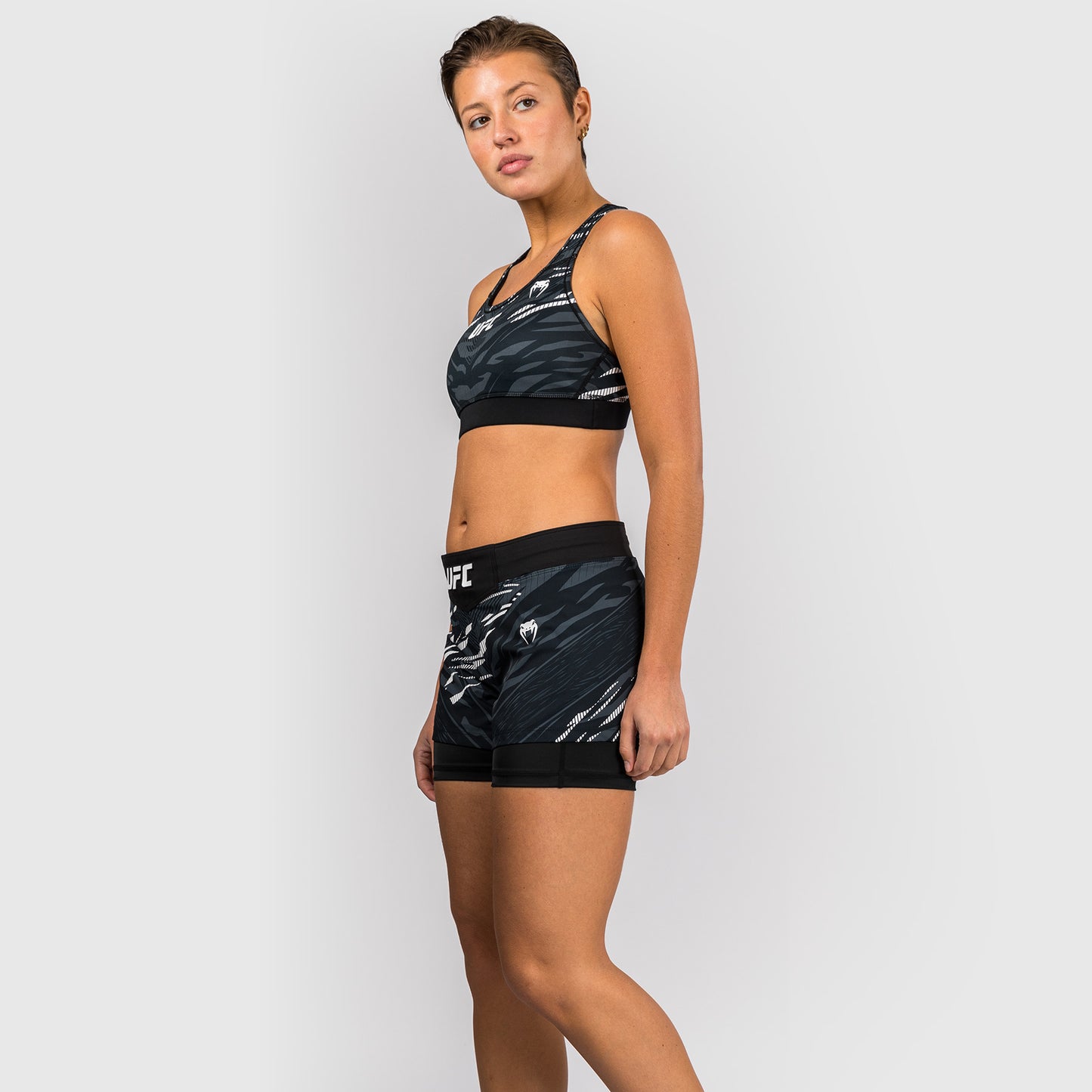 UFC Fusion by Venum Personalized Authentic Fight Night Women's Fight Short - Black