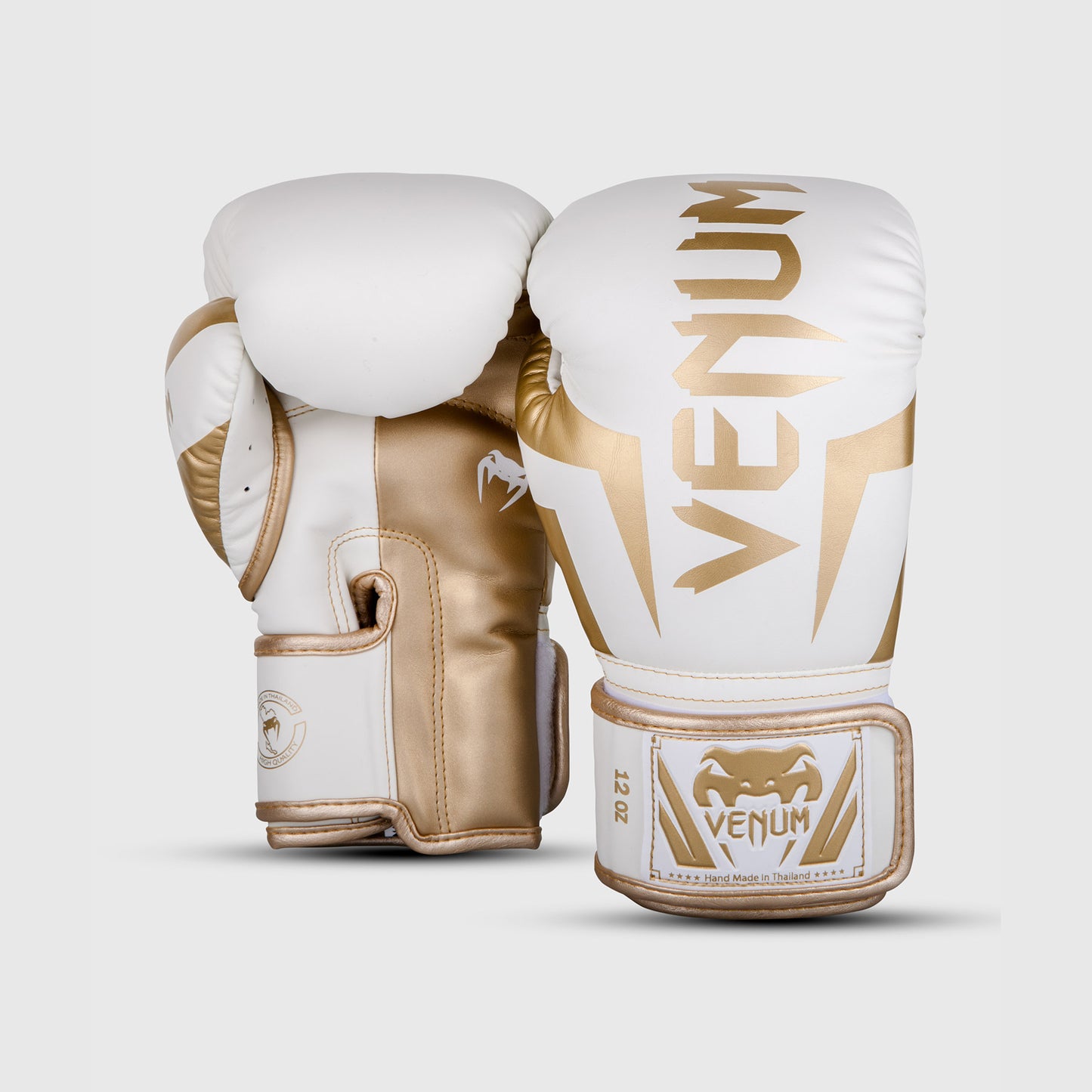 Venum Elite Boxing Gloves - White/Gold