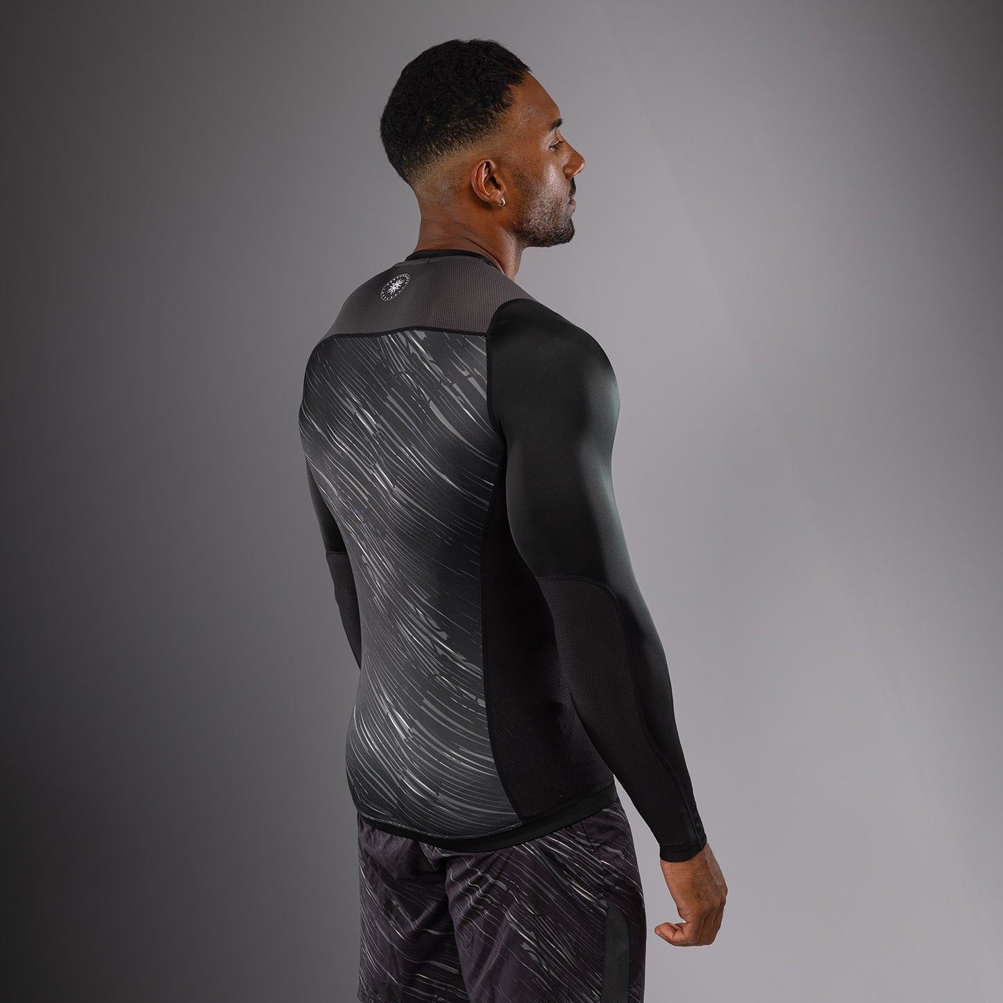 Venum Rapid Long Sleeve Rashguard - Black/Storm Grey