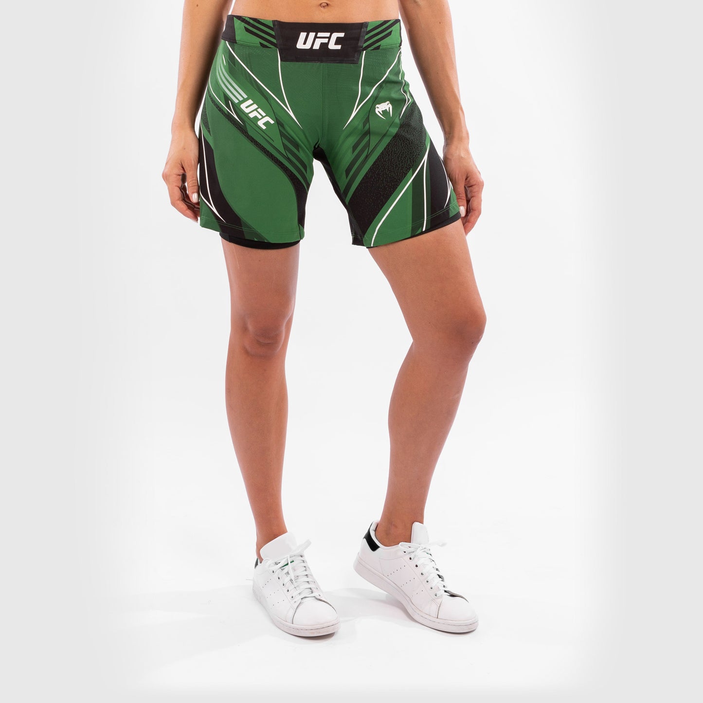 UFC Venum Authentic Fight Night Women's Shorts - Long Fit - Green