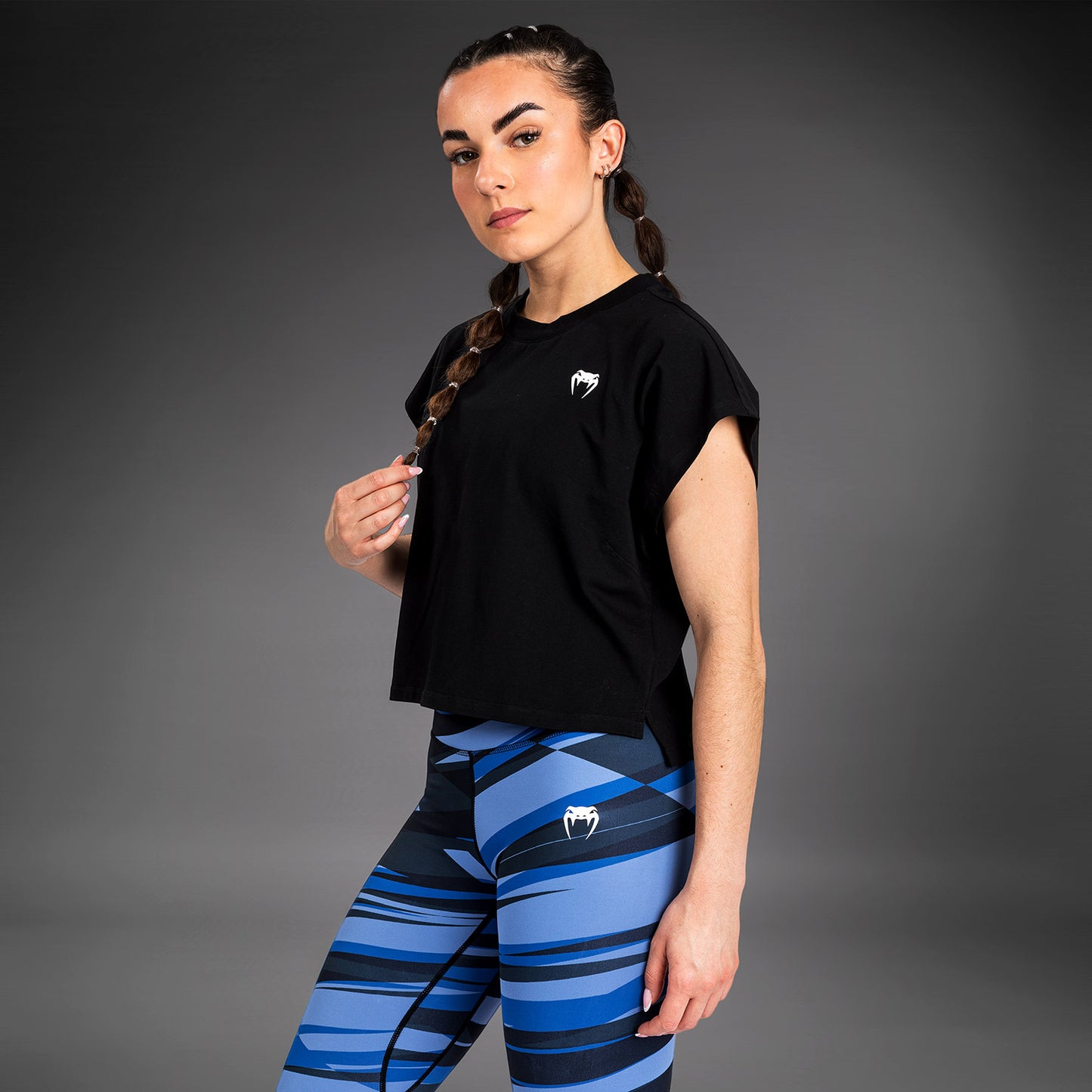 Venum Abyss T-shirt Cropped - Deep Black