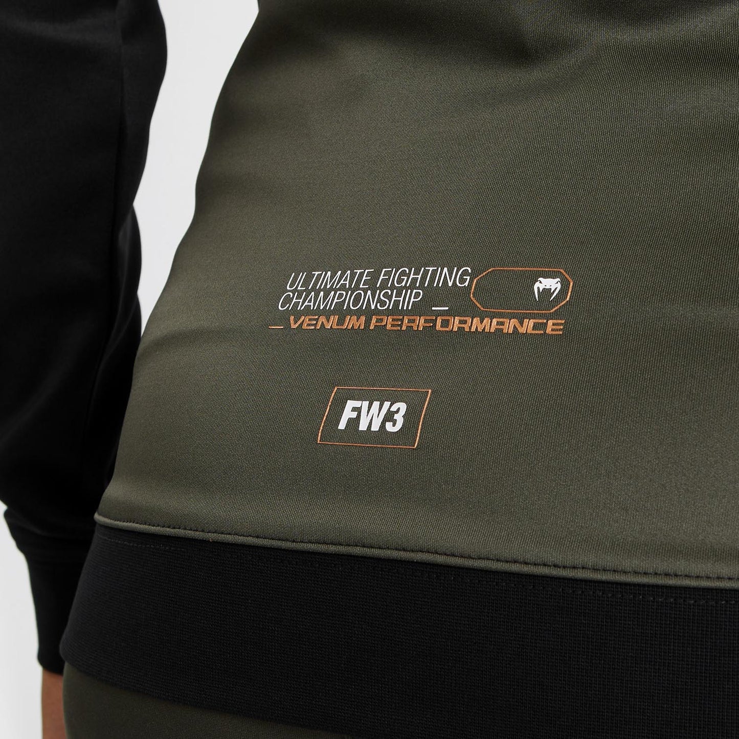 UFC Adrenaline by Venum Fight Week  Women’s Zip Hoodie - Khaki/Bronze