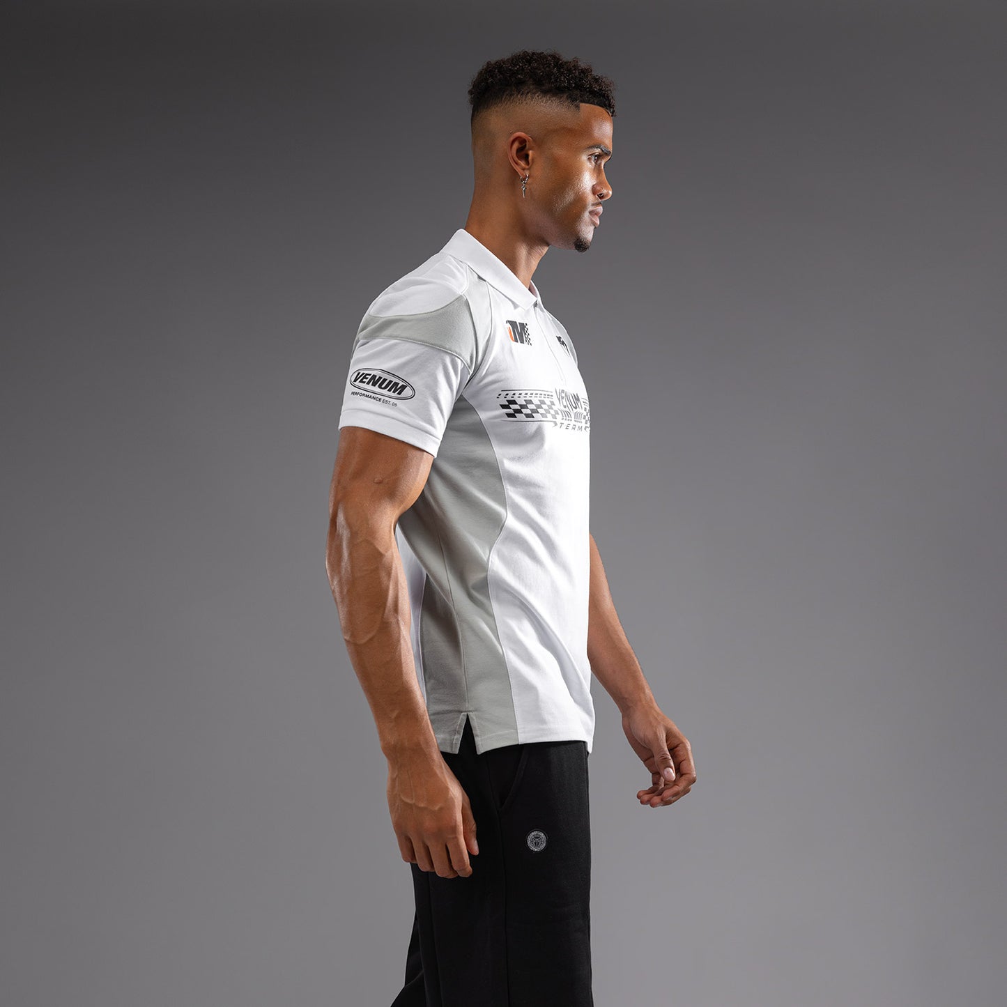 Venum Motorsport Cotton Polo - Snow White