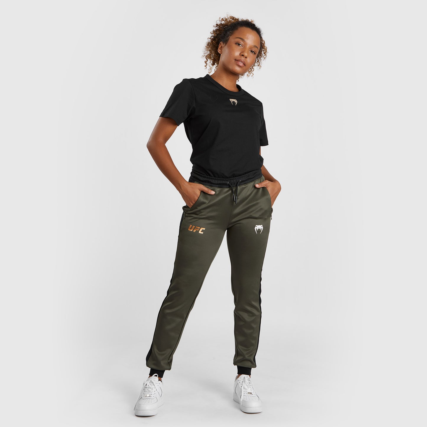 UFC Adrenaline by Venum Fight Week  Women’s Performance Jogging Pants - Khaki/Bronze
