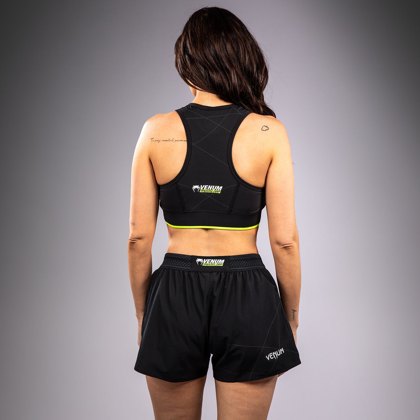 Venum Training Camp 4.0 Sport Bra - Black/Neon Green