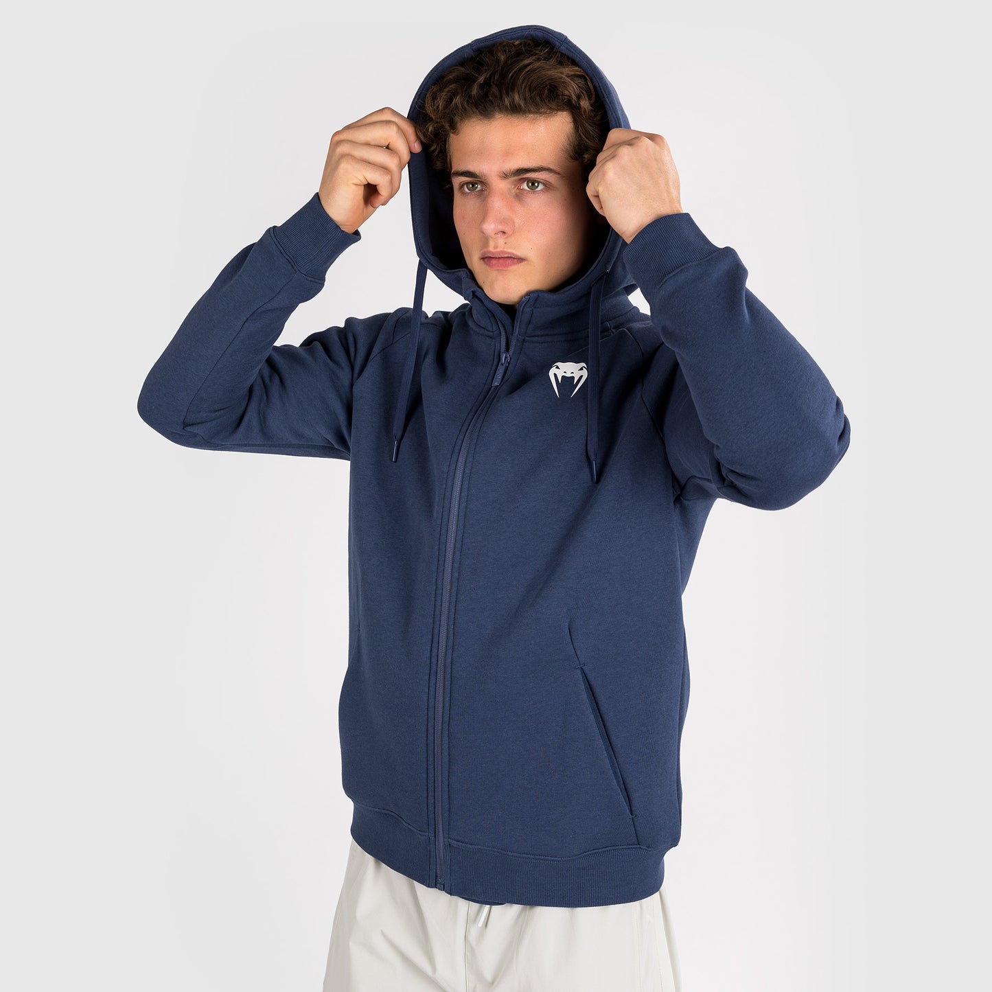 Venum Strikeland  Full Zip Hoodie - Navy Blue