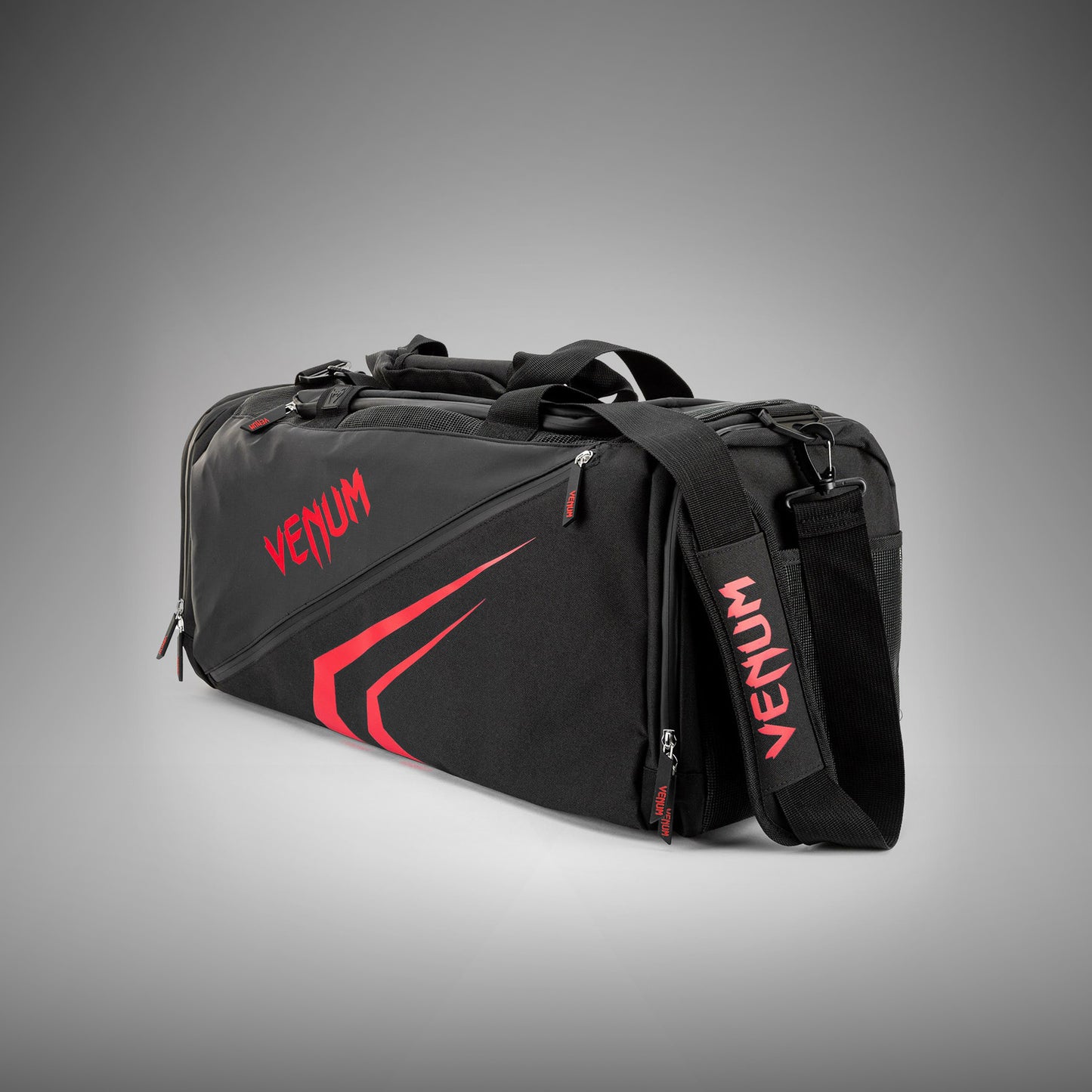 Venum Trainer Lite Evo Sports Bags (48L) - Black/Red