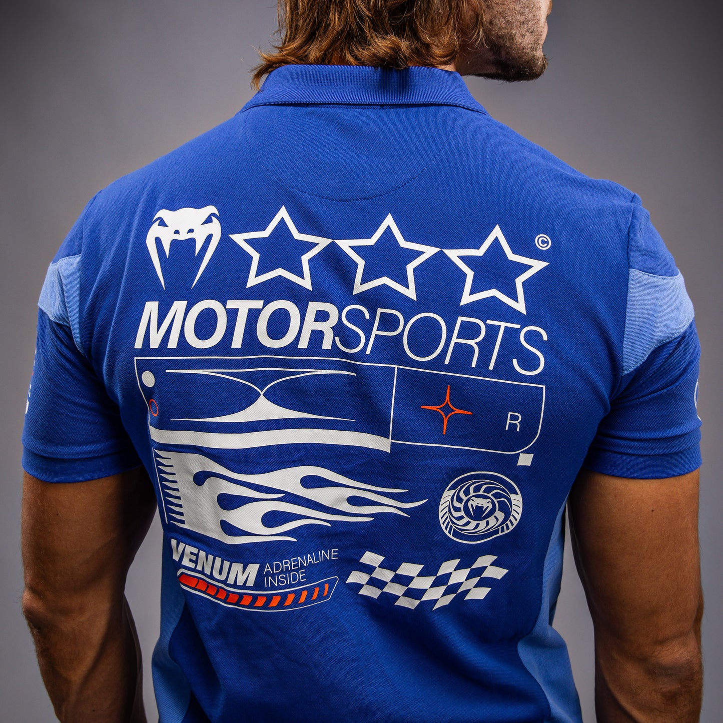 Venum Motorsport Cotton Polo - Royal Blue