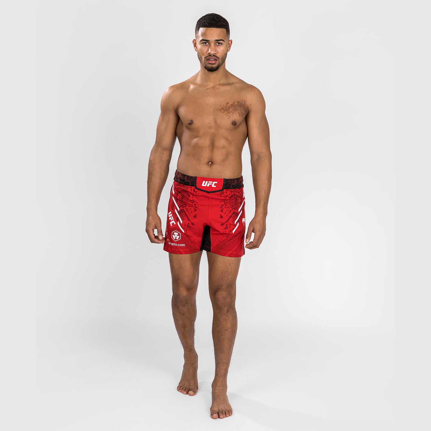 UFC Adrenaline by Venum Personalized Authentic Fight Night Men's Fight Short - Short Fit - Red