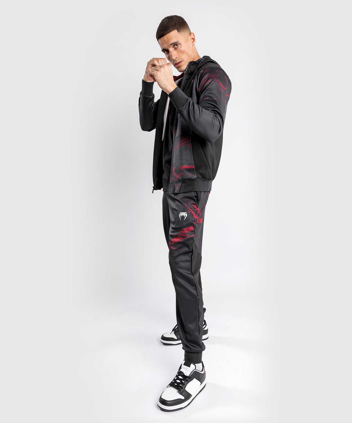 UFC Venum Authentic Fight Week 2.0 Men's Zipped Hoodie - Black/Red