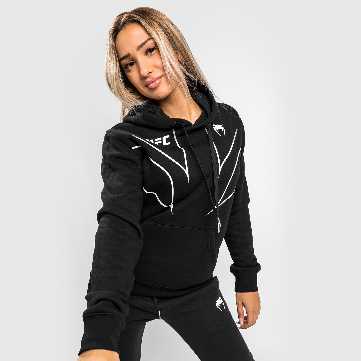 UFC Venum Fight Night 2.0 Replica Women's Hoodie - Black