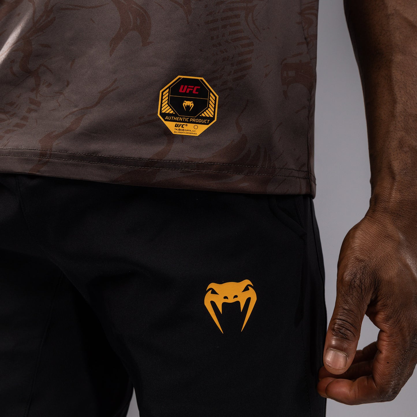 UFC Fusion by Venum Fight Week Men’s Dry-Tech T-Shirt - Earthen Brown
