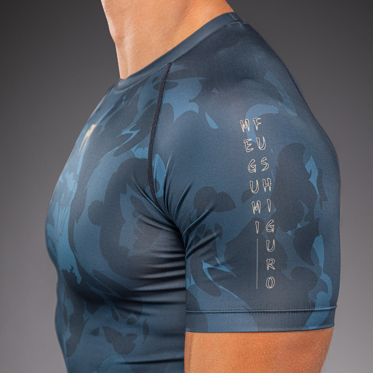 Jujutsu Kaisen x Venum Fushiguro Short Sleeve Rashguard - Ocean Blue
