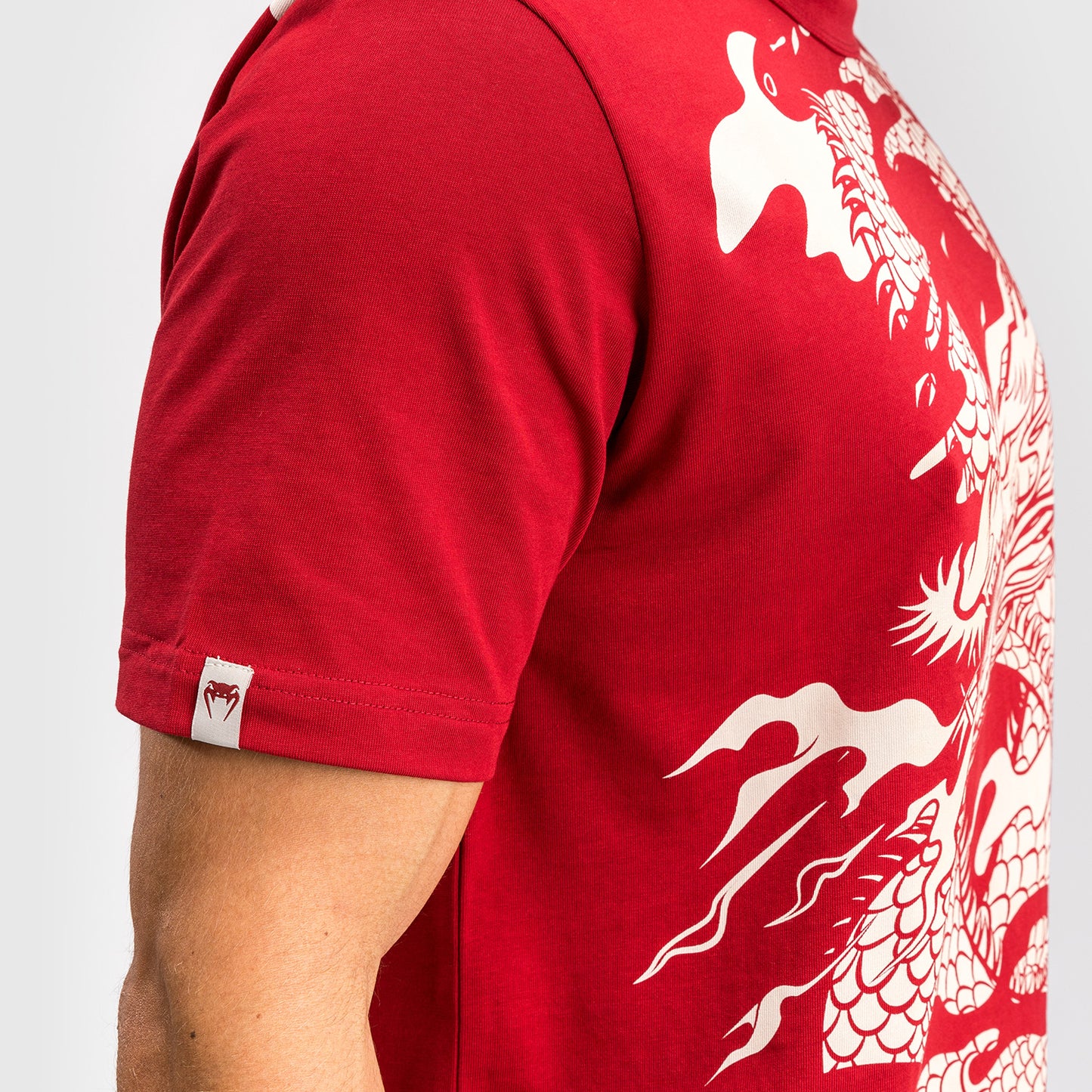 Venum Dragon’s Flight Men’s T-Shirt - Cherry Red/Cream White