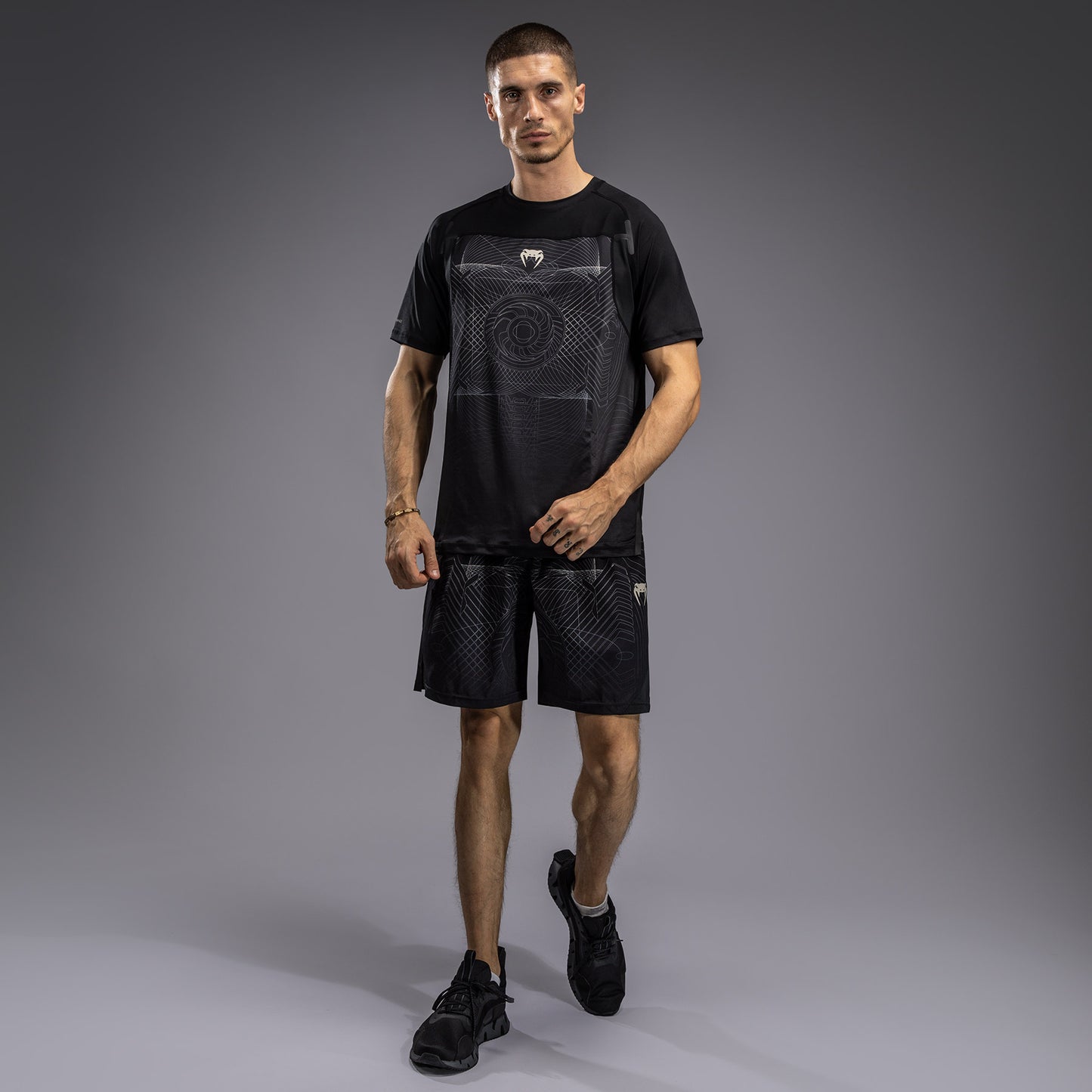 Venum G-Fit Air Men's Dry-Tech T-Shirt - Deep Black/Desert Sand
