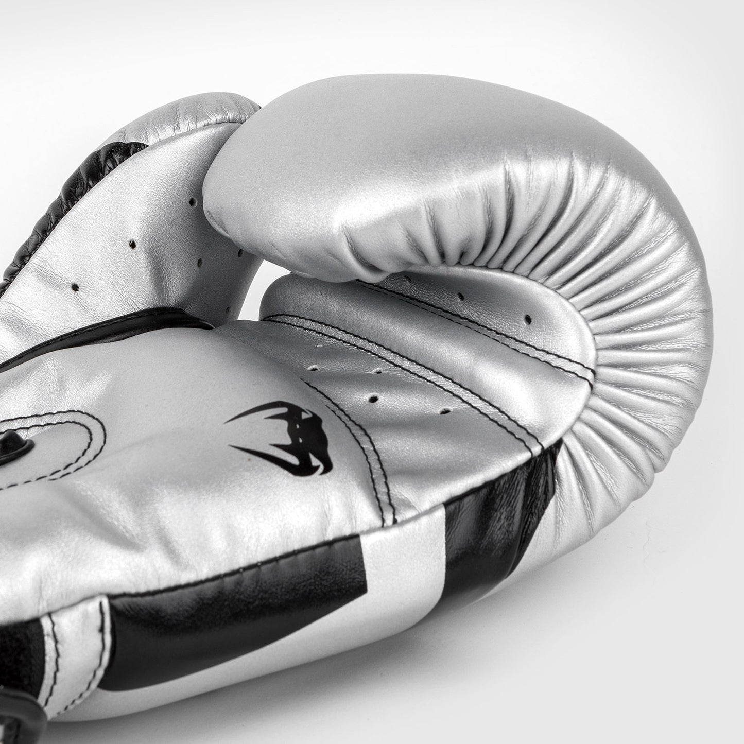 Venum Elite Boxing Gloves - Silver/Black