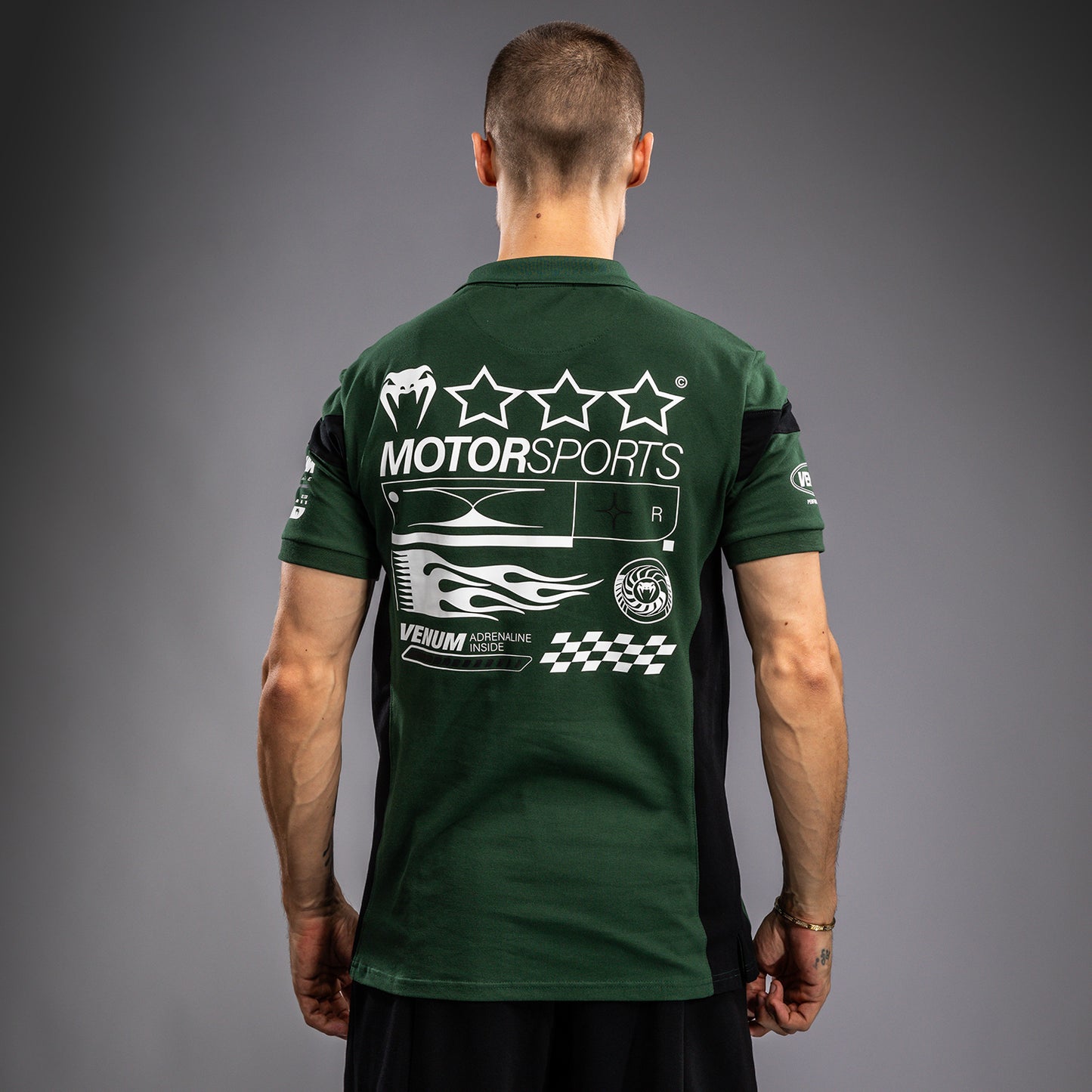 Venum Motorsport Cotton Polo - Deep Forest