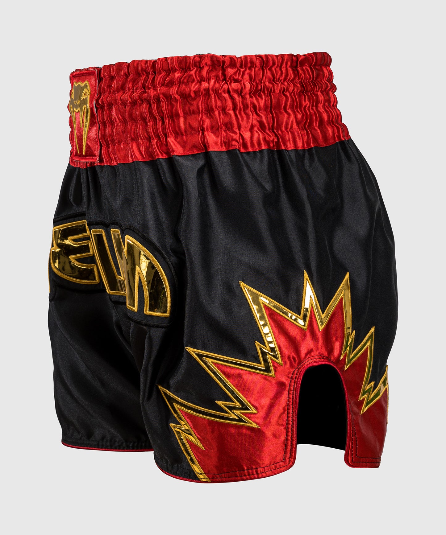 Venum Inferno Muay Thai Shorts - Black/Gold/Red