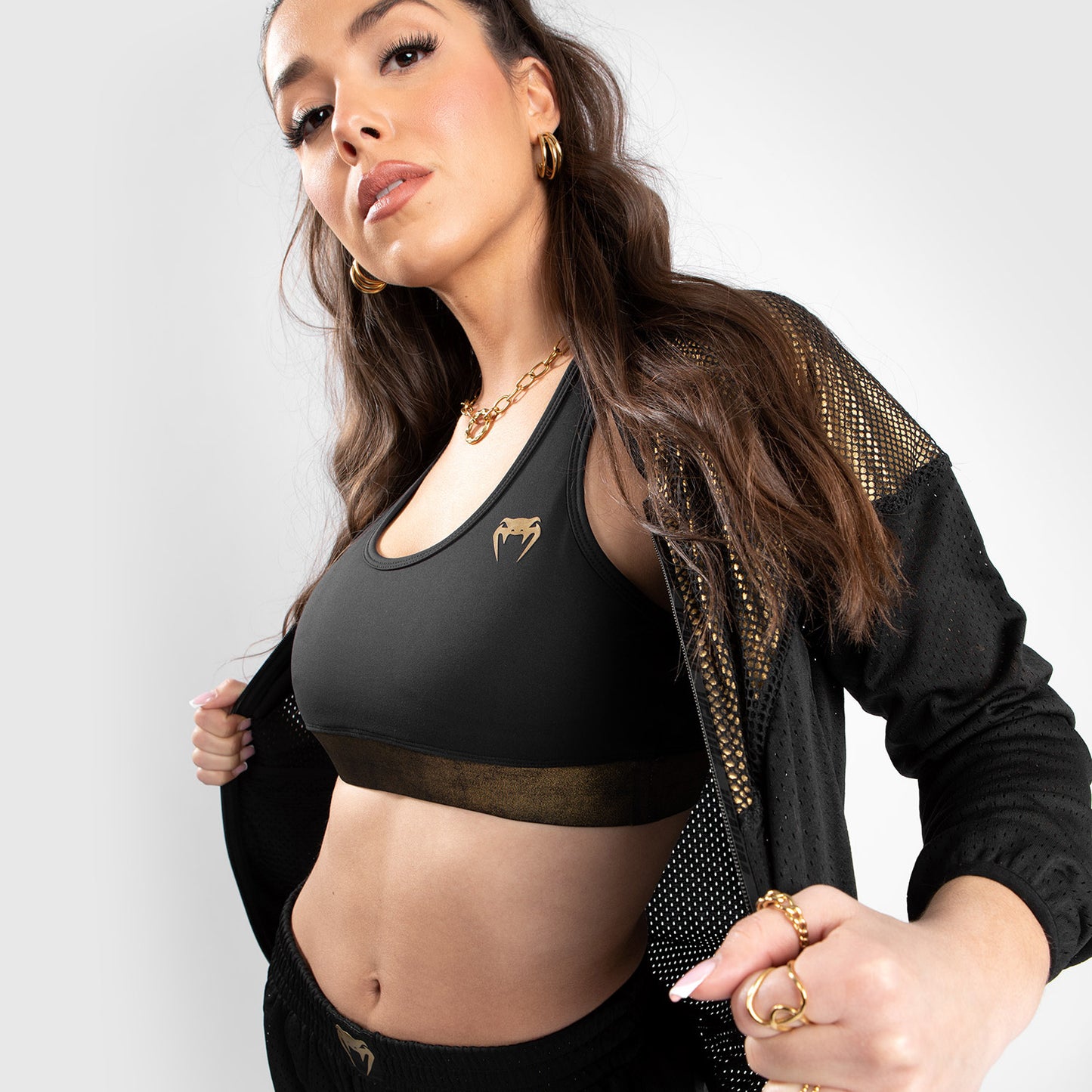 Venum Lightning Mesh Jacket - For Women - Black/Gold
