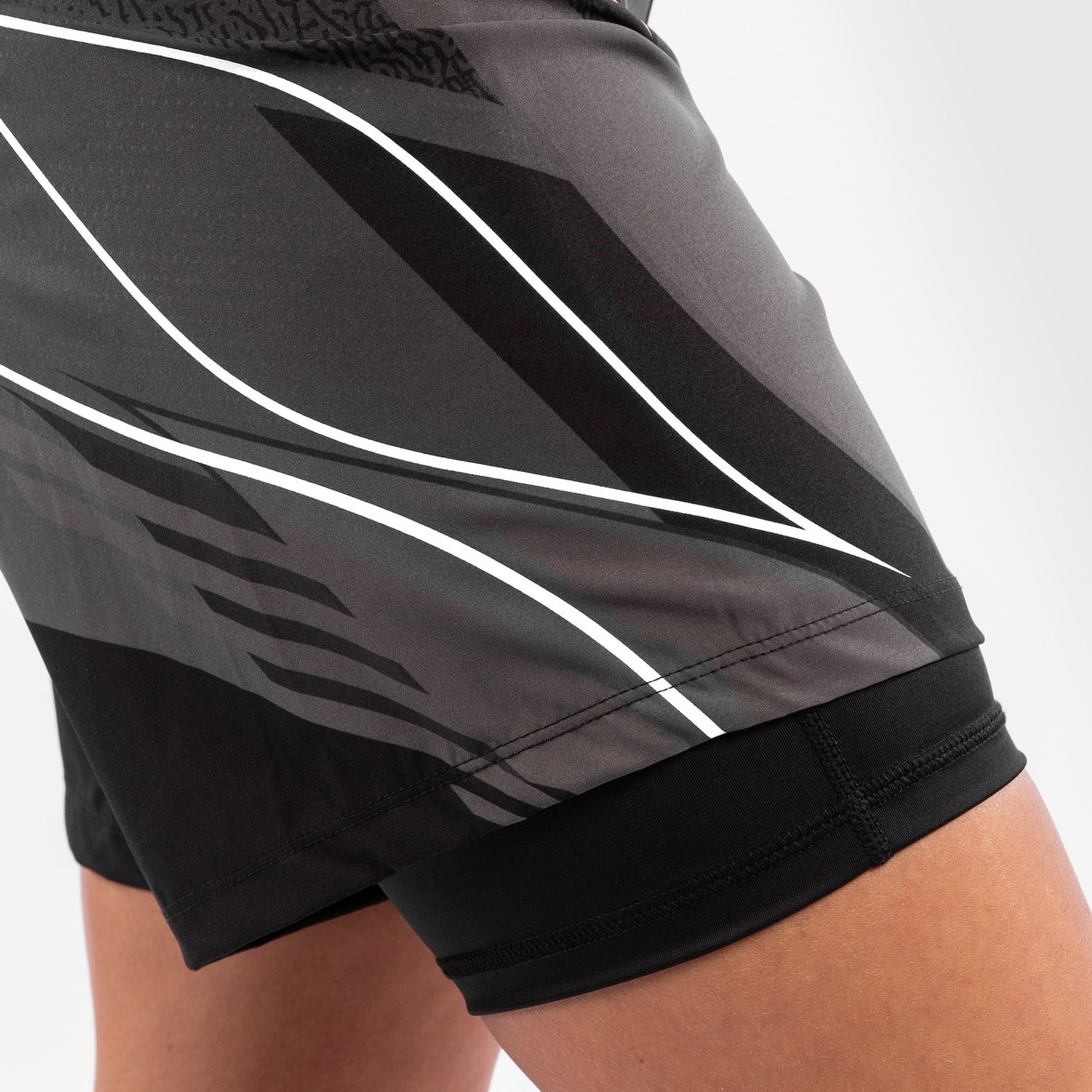 UFC Venum Authentic Fight Night Women's Shorts - Long Fit - Black