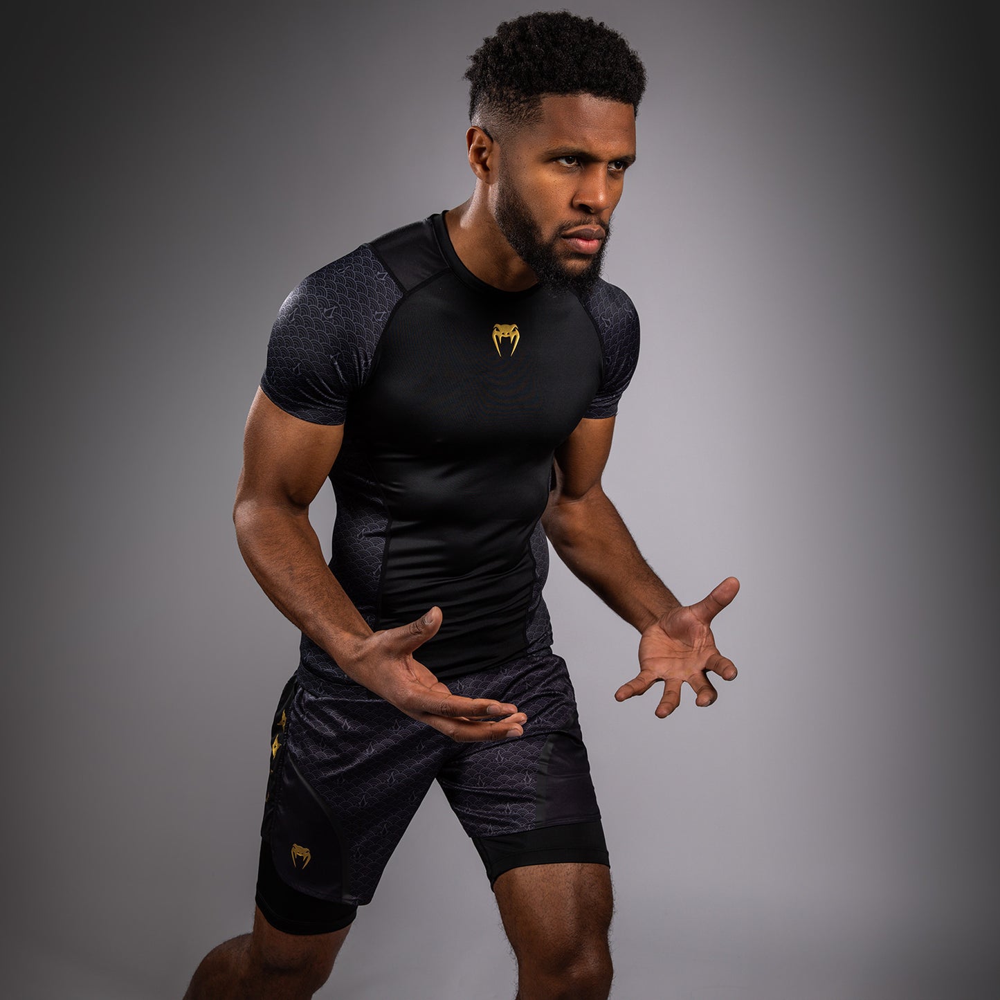 Venum x Assassin's Creed Shadows Rashguard Short Sleeve - Black