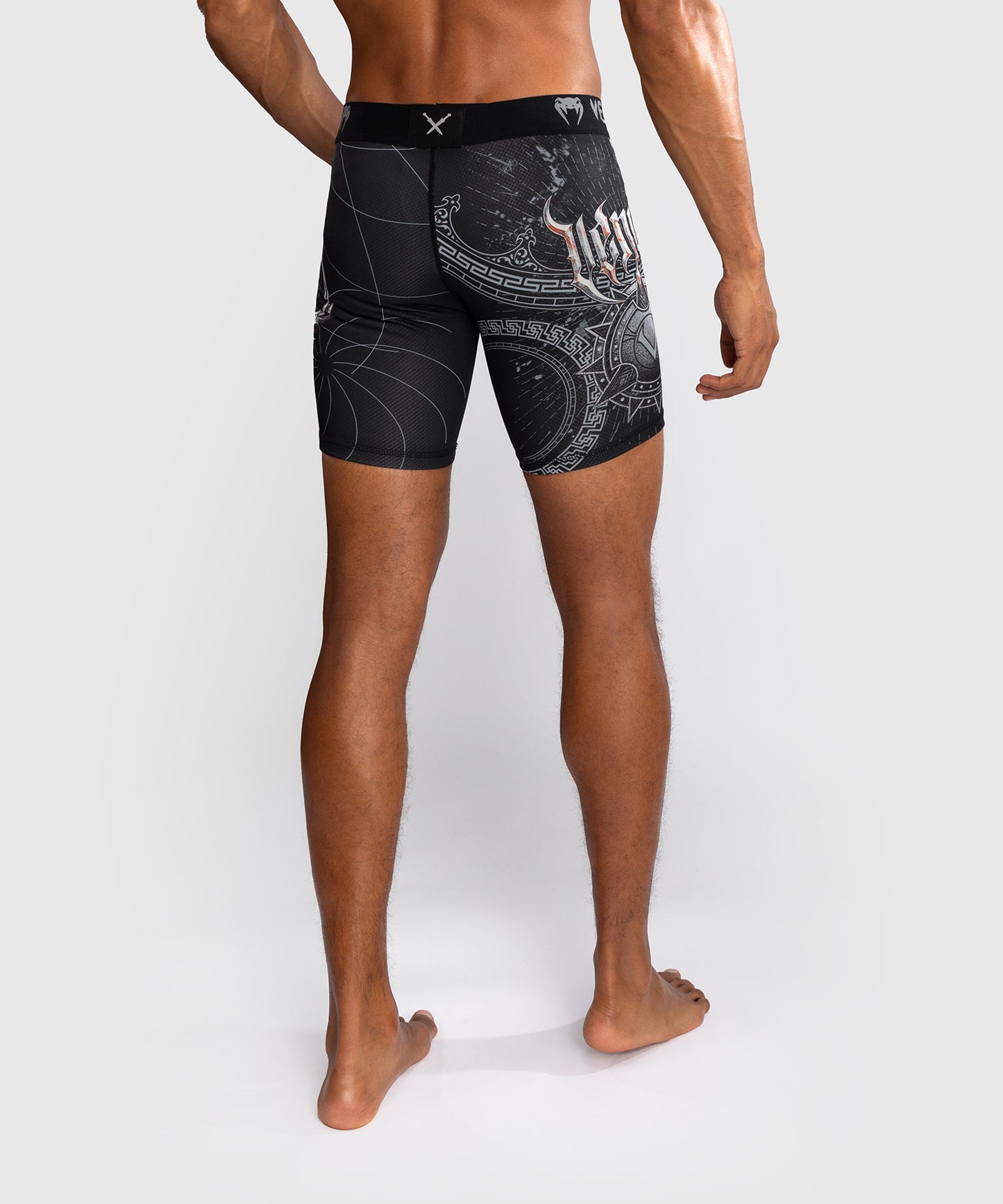 Venum Gladiator 5.0 Men's Vale Tudo Shorts - Black/Silver