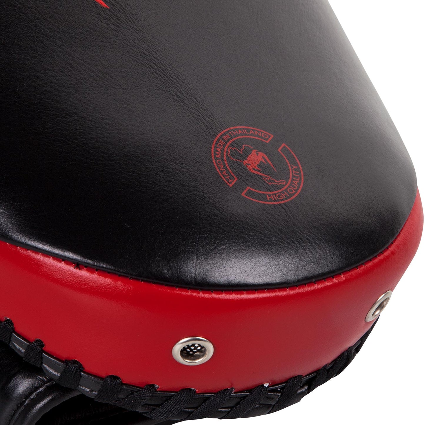 Venum Kick Pads Leather-Black/Red