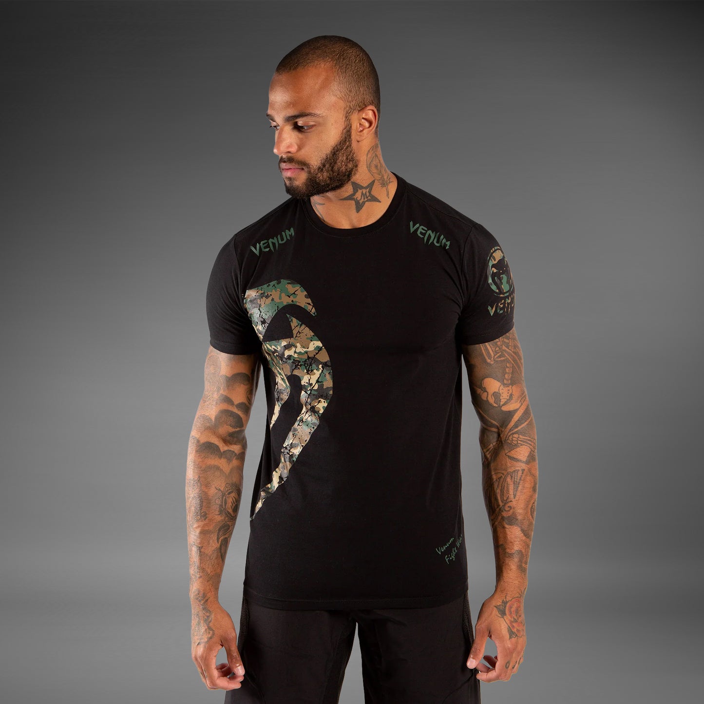 Venum Original Giant T-Shirt - Black/Forest-Camo