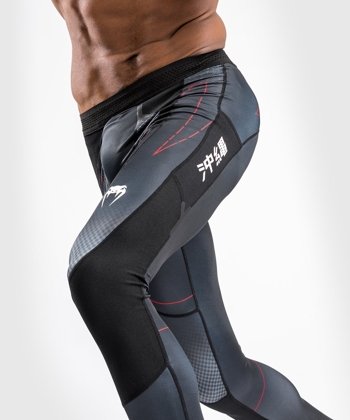 Venum Okinawa 3.0 Compression Tights   - Black/Red