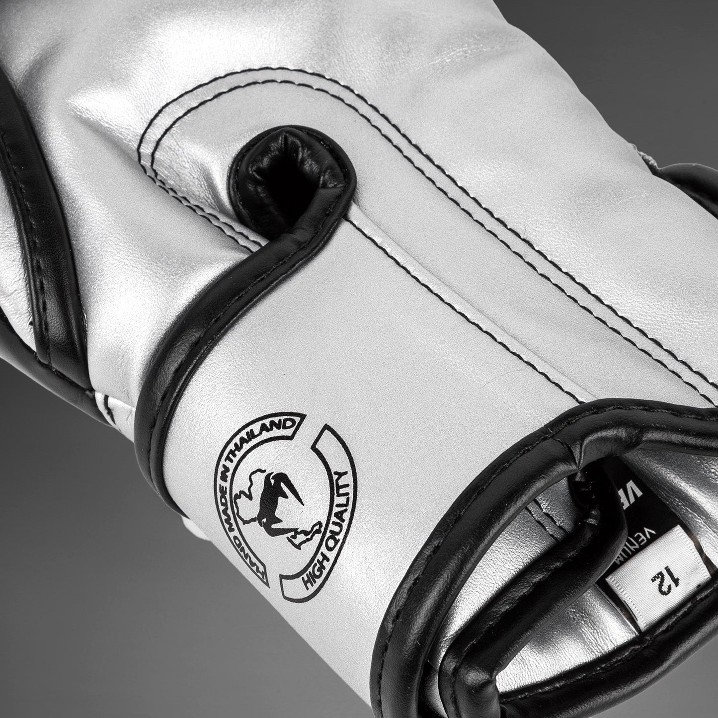 Venum Elite Boxing Gloves - Silver/Black