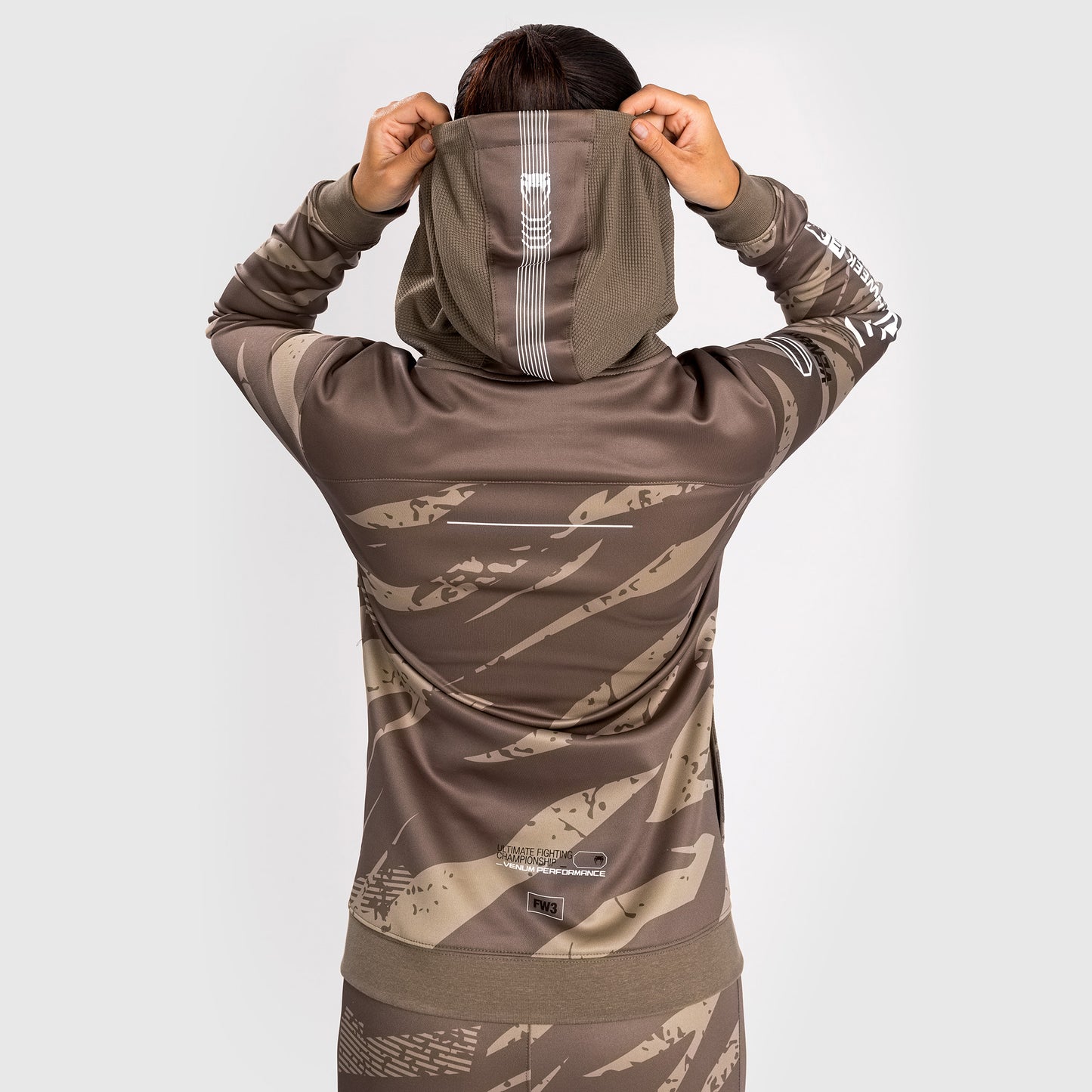 UFC Adrenaline by Venum Fight Week Women’s Zip Hoodie - Desert Camo