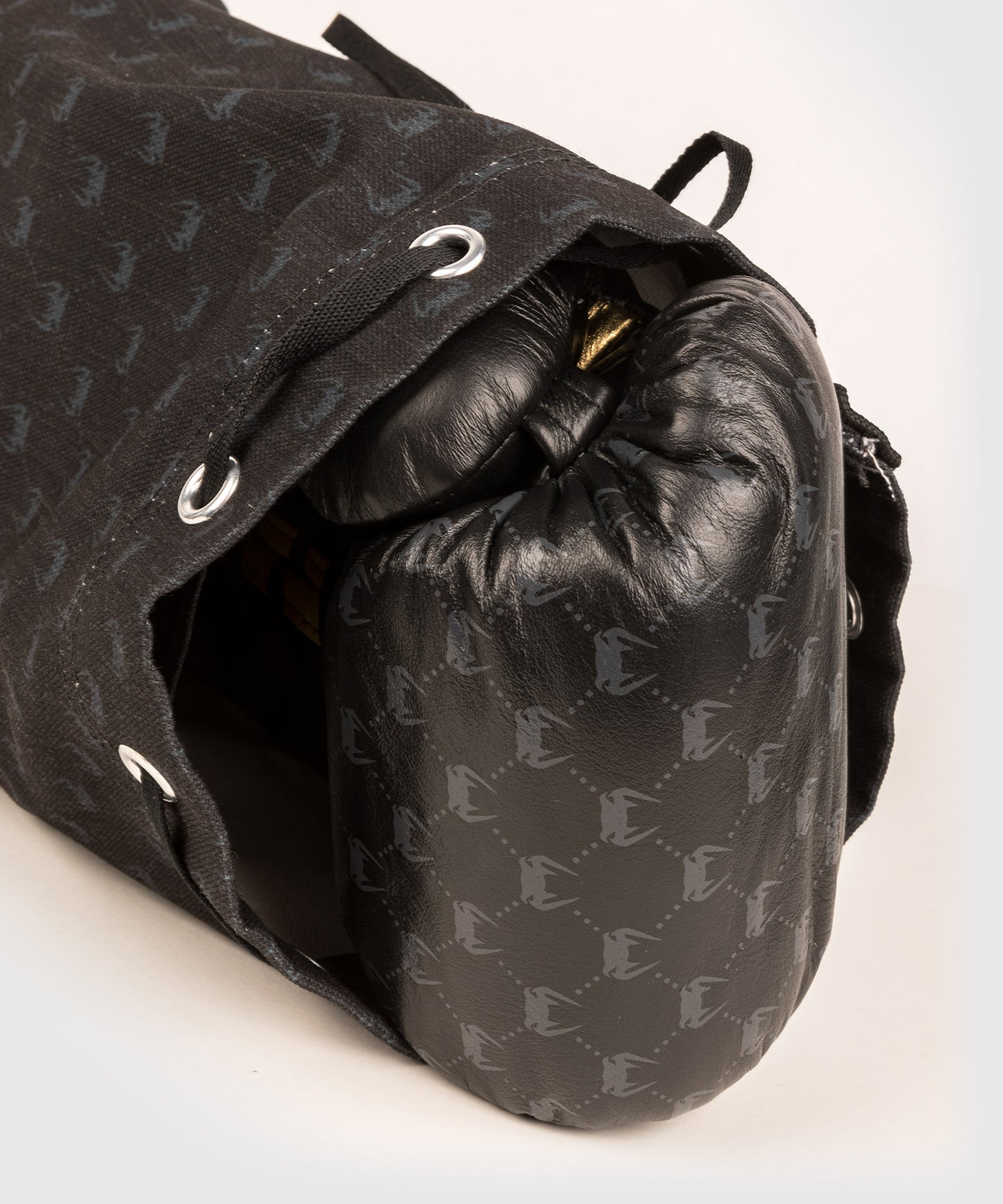 Venum Coco Monogram Pro Lace Up Boxing Gloves - Intense Black