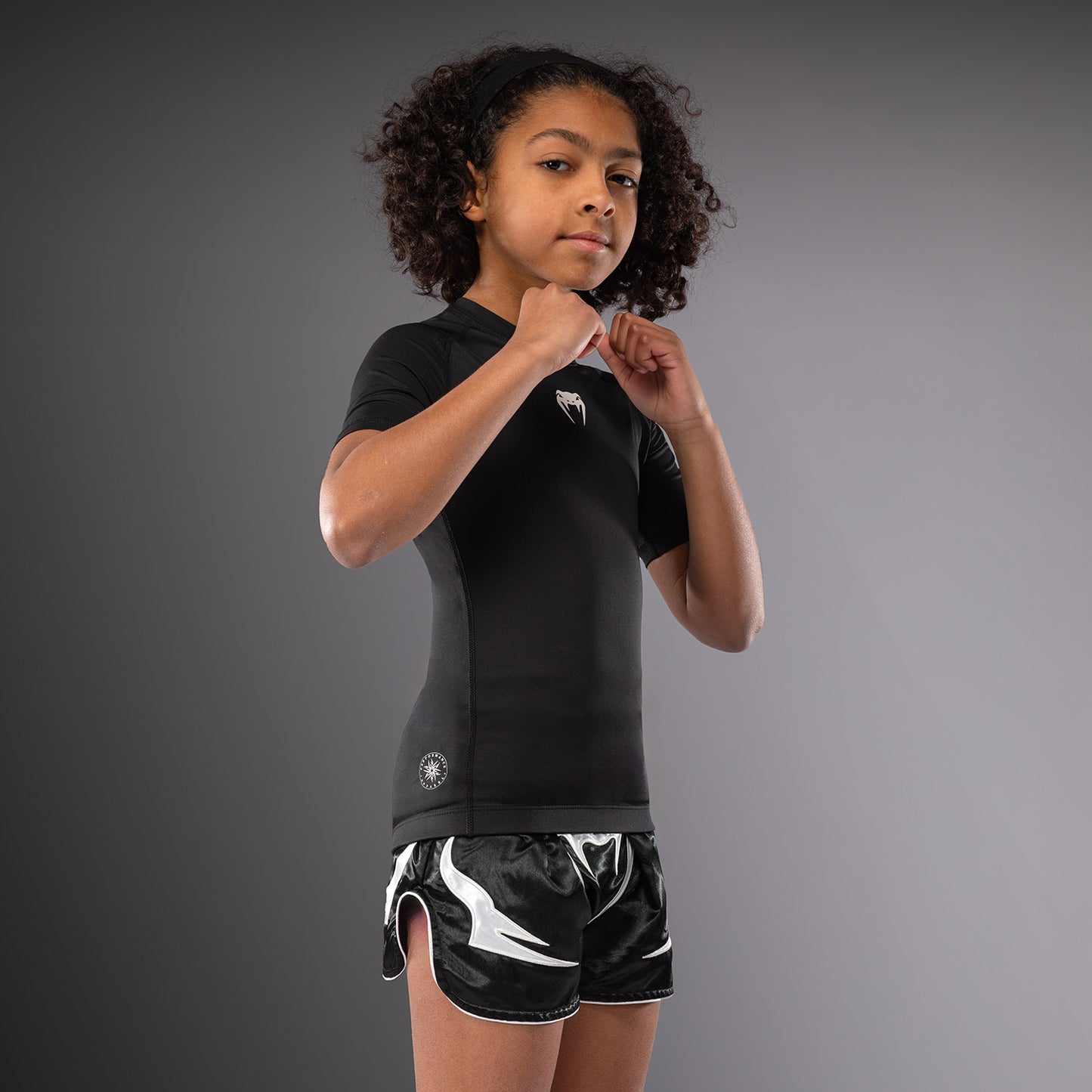 Venum Contender Kids Rashguards Short Sleeves - Black