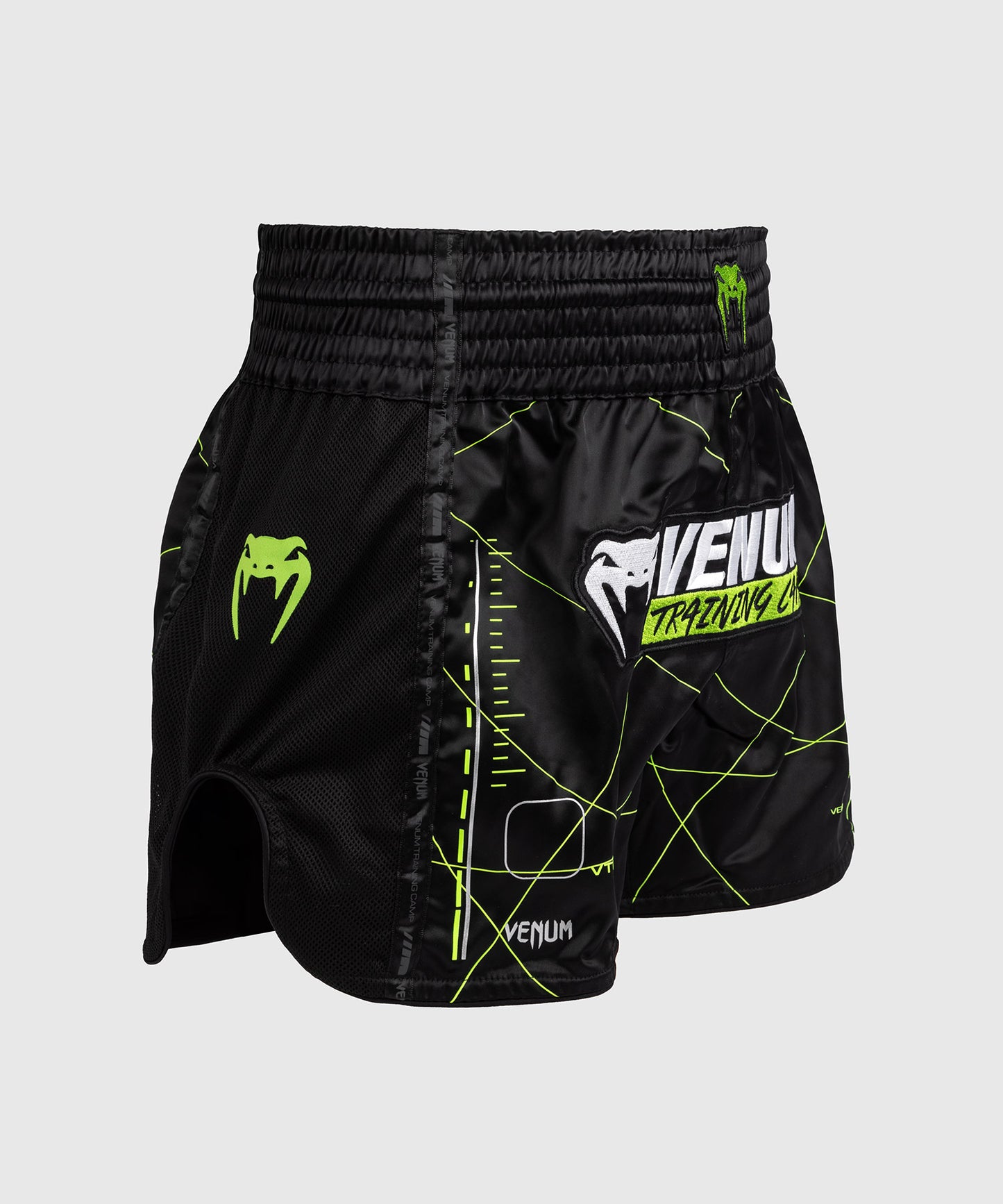Venum Training Camp 4.0 Muay Thai Short - Black/Neon Green