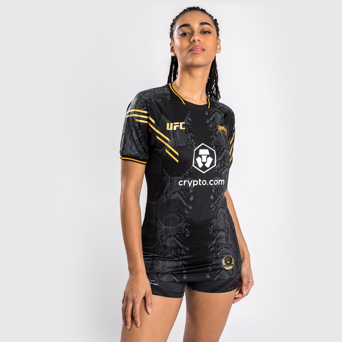 UFC Adrenaline by Venum Personalized Authentic Fight Night Women's Walkout Jersey - Champion