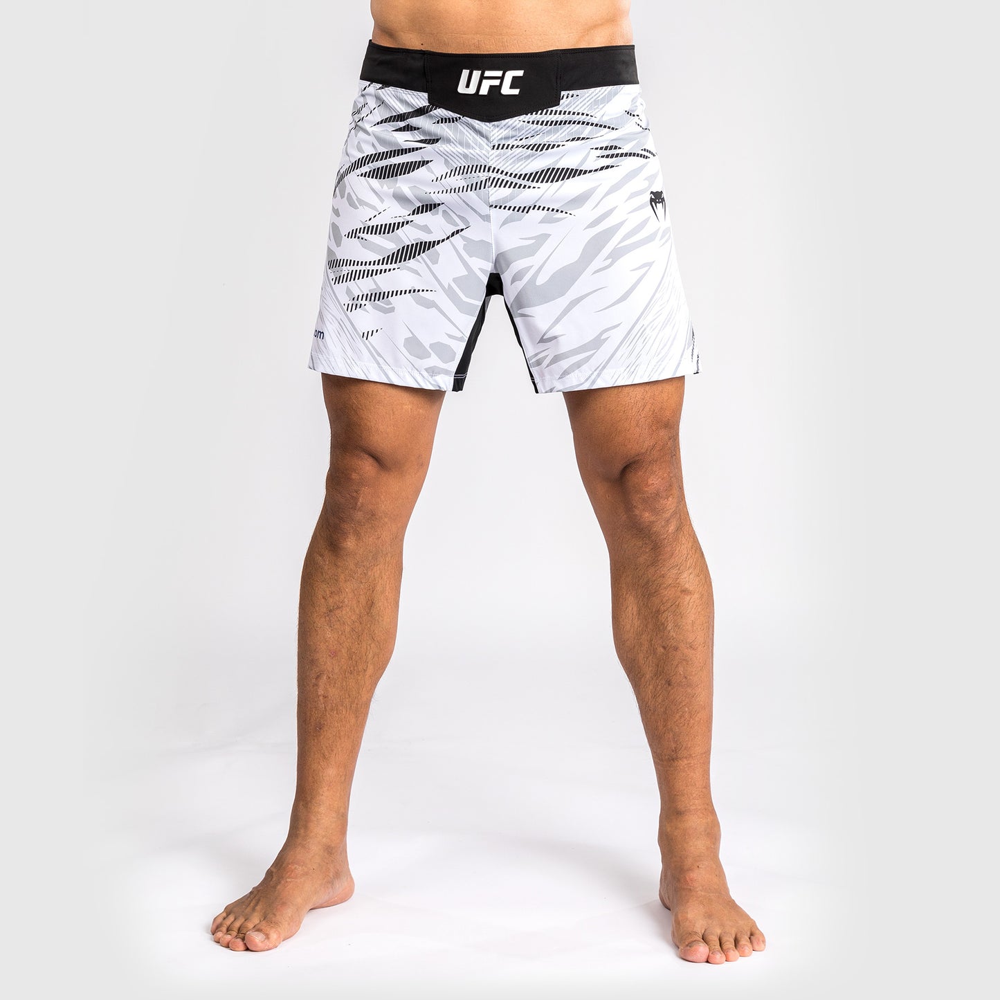 UFC Fusion by Venum Personalized Authentic Fight Night Men's Fight Short - Short Fit - White