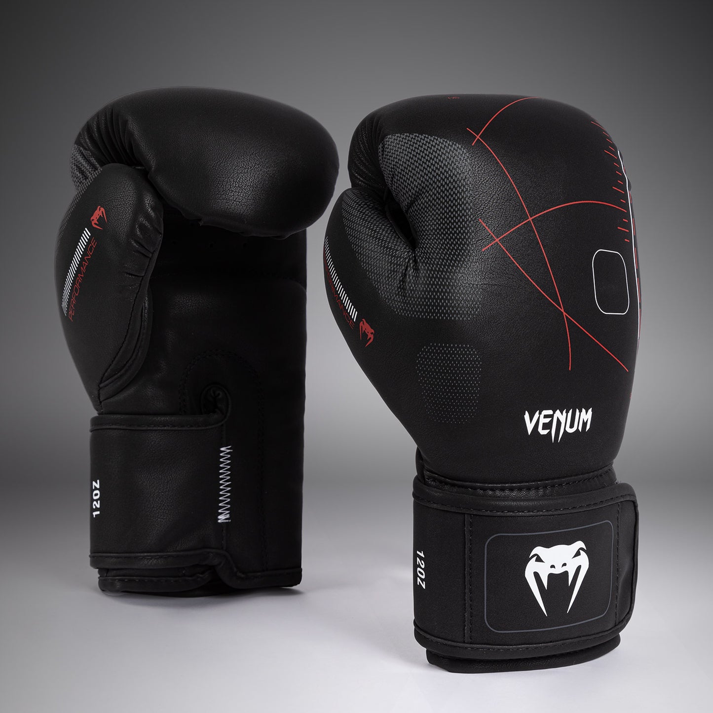 Venum Tactical XT Boxing Gloves - Black/Fire Red