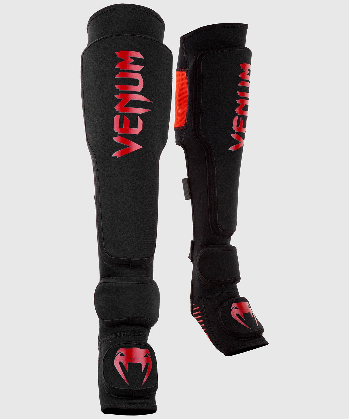 Venum Kontact Evo Shin Guards - Black/Red
